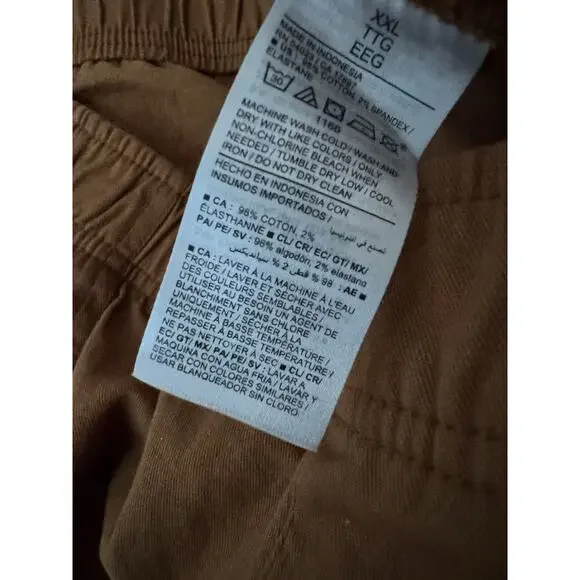 NWT Old Navy High Rise Pulla Comfort Waist Brown Straight Leg Pants Women’s XXL - Picture 7 of 7